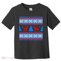 Ugly Reindeer Christmas Sweater Toddler T-Shirt thumb 0