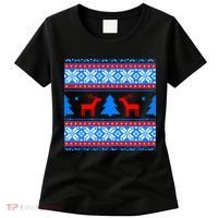 Ugly Reindeer Christmas Sweater Women's T-Shirt thumb 0