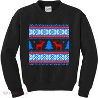 Ugly Reindeer Christmas Sweater Kids Sweatshirt thumb 0