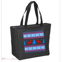 Ugly Reindeer Christmas Sweater Tote Bag thumb 2