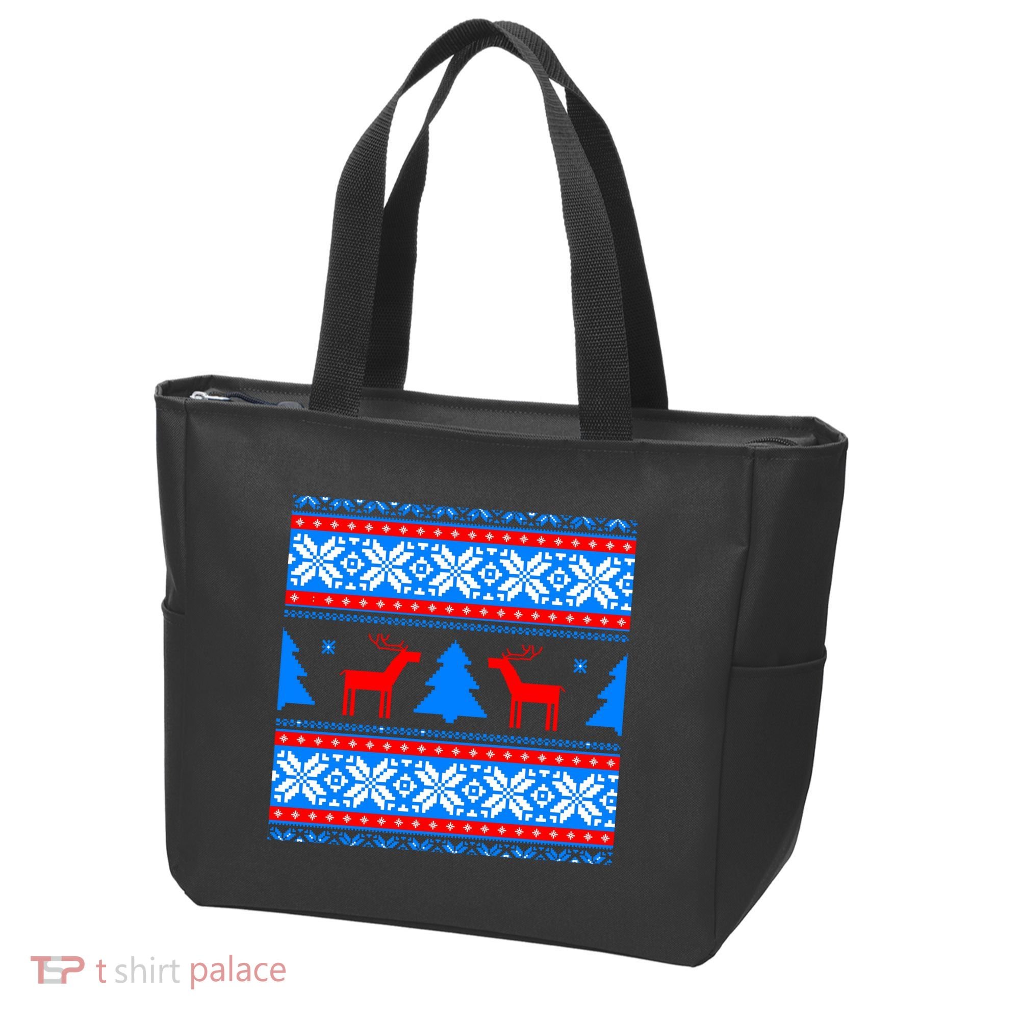 Ugly Reindeer Christmas Sweater Tote Bag