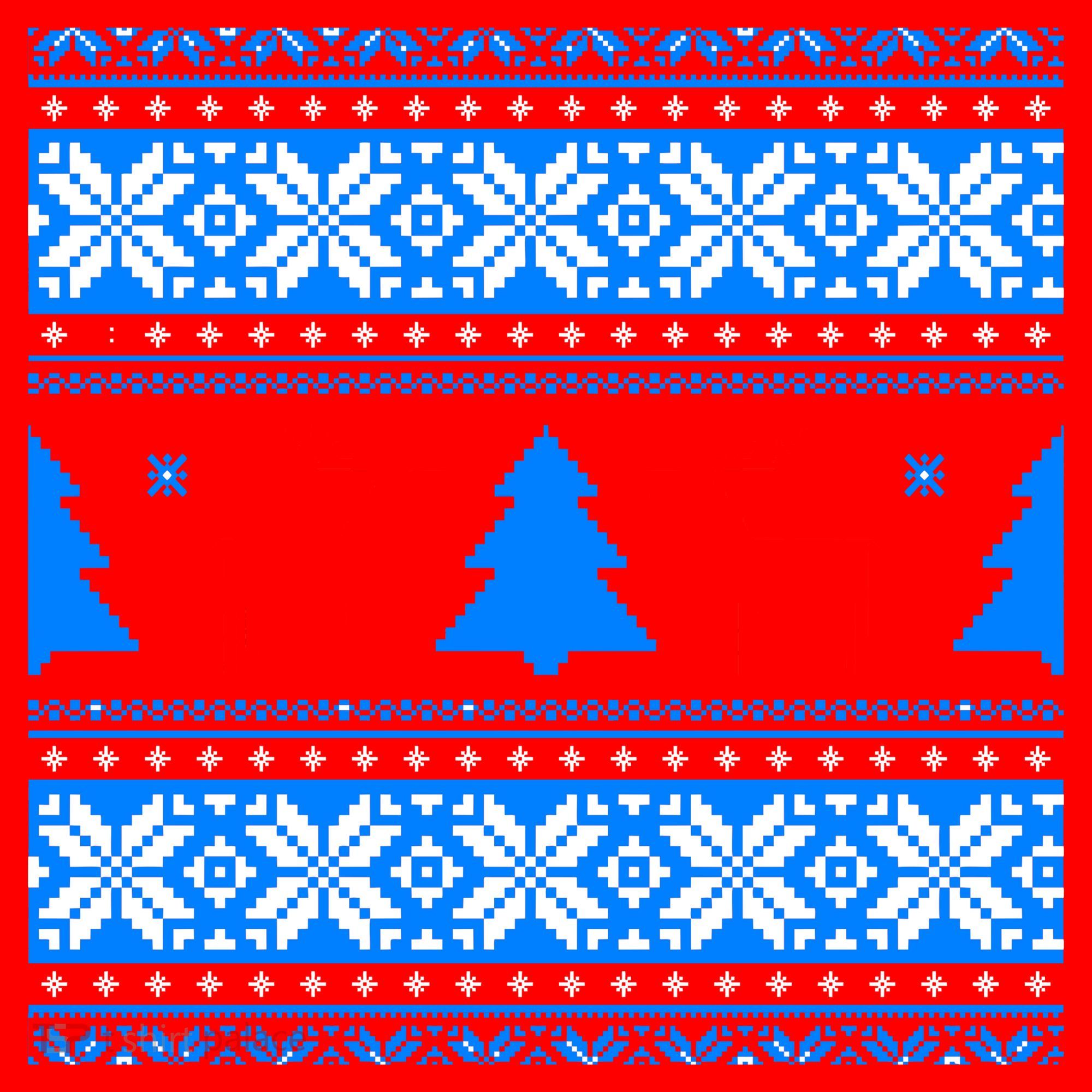 Ugly Reindeer Christmas Sweater Santa Hat