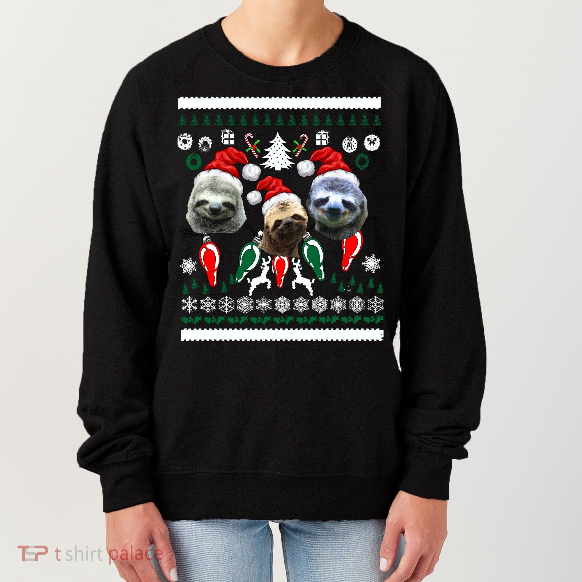 Ugly Sloth Christmas Sweater Women's Sweatshirt