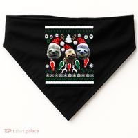 Ugly Sloth Christmas Sweater USA-Made Doggie Bandana thumb 0