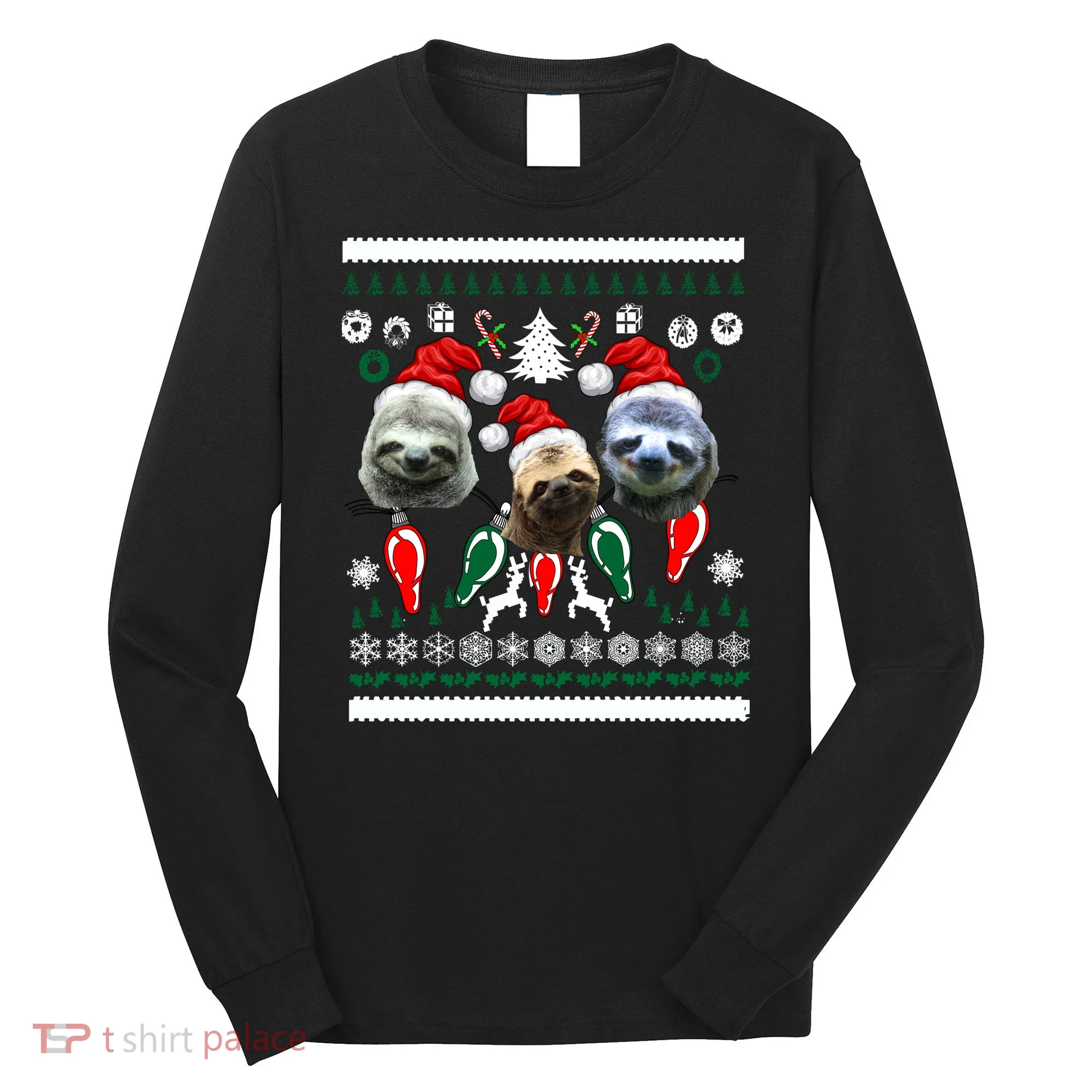 Ugly Sloth Christmas Sweater Long Sleeve Shirt