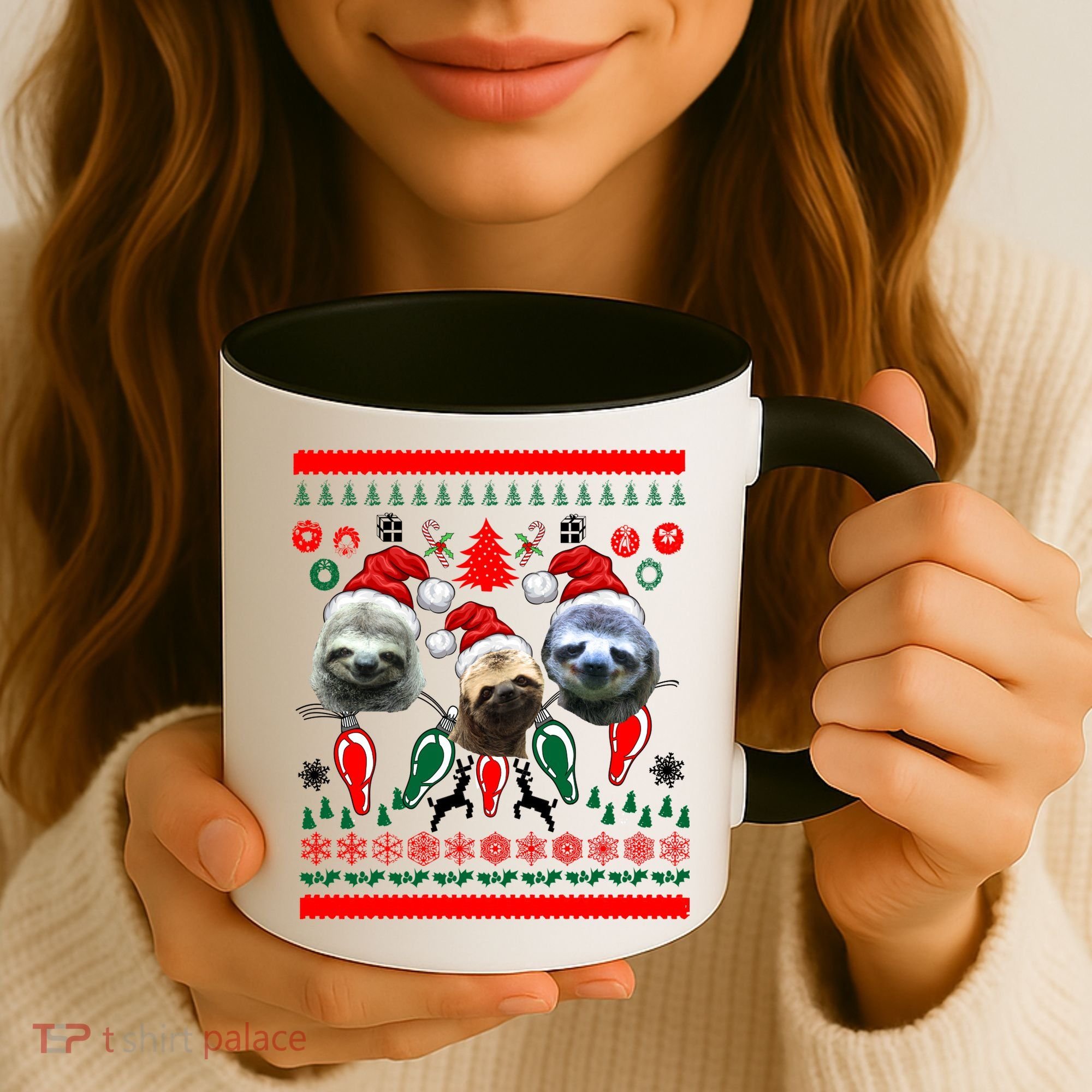 Ugly Sloth Christmas Sweater Coffee Mug