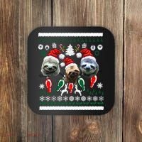 Ugly Sloth Christmas Sweater Coaster thumb 0