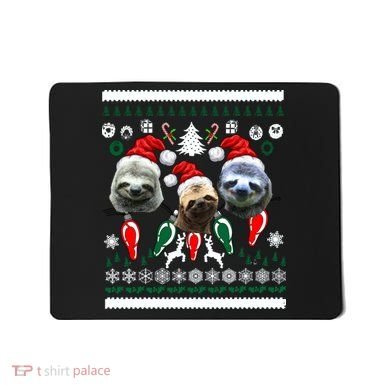Ugly Sloth Christmas Sweater Mousepad