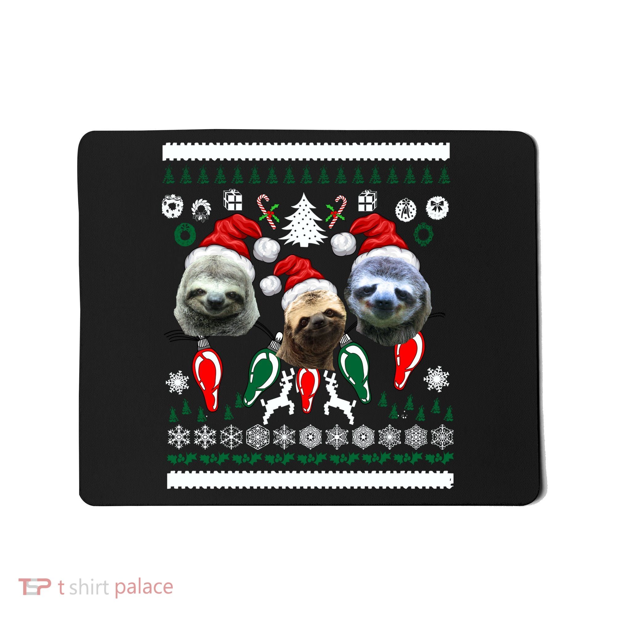 Ugly Sloth Christmas Sweater Mousepad