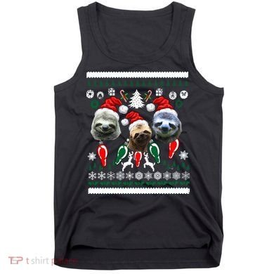 Ugly Sloth Christmas Sweater Tank Top