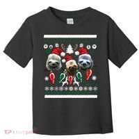 Ugly Sloth Christmas Sweater Toddler T-Shirt thumb 0