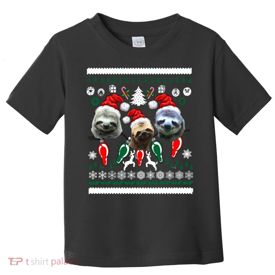 Ugly Sloth Christmas Sweater Toddler T-Shirt