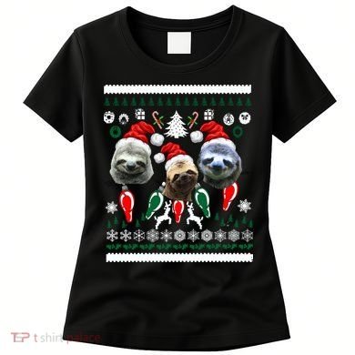 Ugly Sloth Christmas Sweater Women's T-Shirt