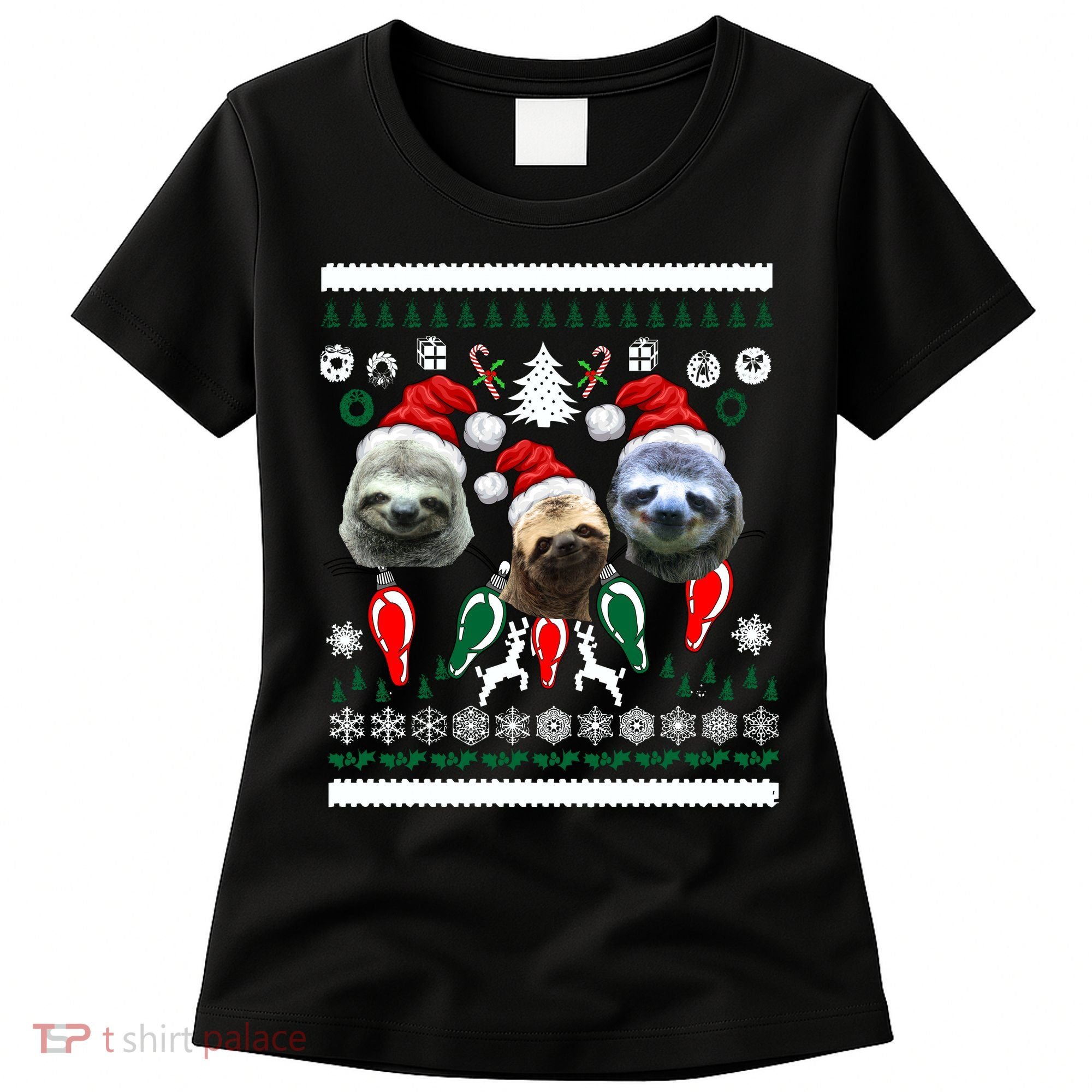 Ugly Sloth Christmas Sweater Women's T-Shirt