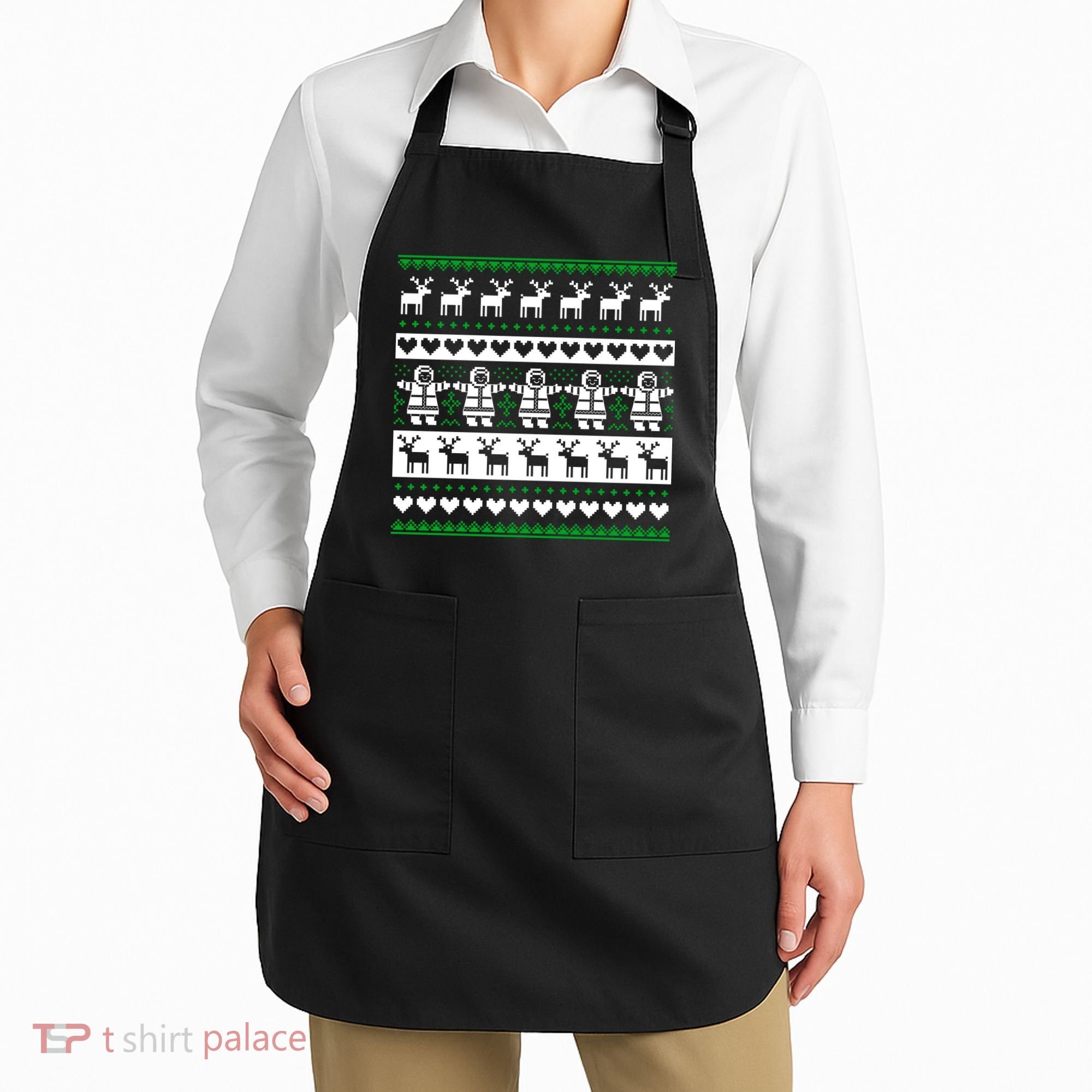 Ugly Snowman Christmas Sweater Apron