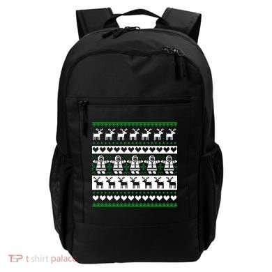 Ugly Snowman Christmas Sweater Backpack