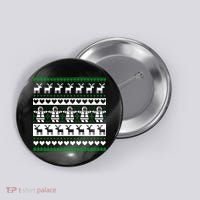 Ugly Snowman Christmas Sweater Button thumb 0