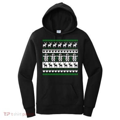 Ugly Snowman Christmas Sweater Women's Hoodie