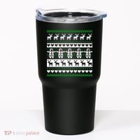 Ugly Snowman Christmas Sweater Tumbler thumb 0