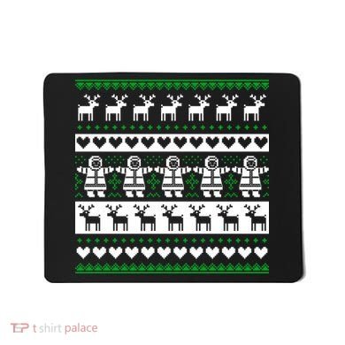 Ugly Snowman Christmas Sweater Mousepad