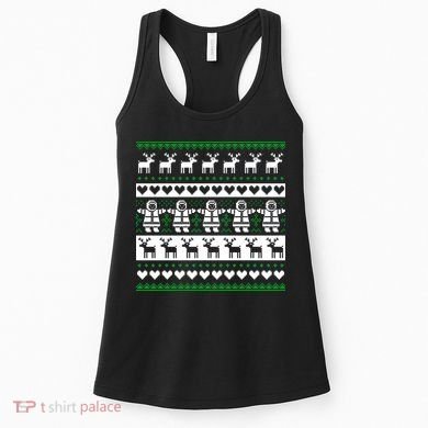 Ugly Snowman Christmas Sweater Women's Tank Top