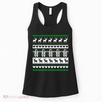 Ugly Snowman Christmas Sweater Women's Tank Top thumb 0