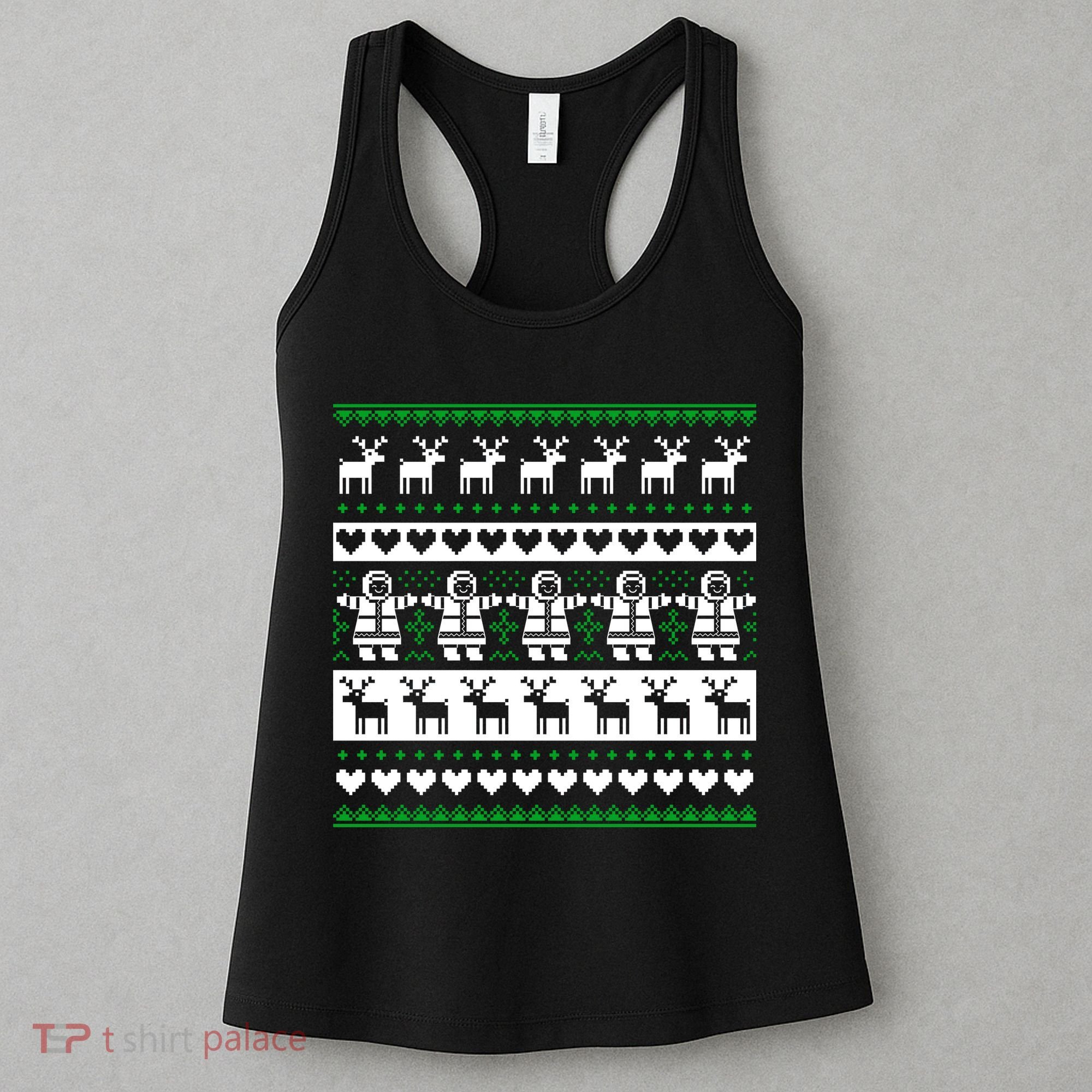 Ugly Snowman Christmas Sweater Women's Tank Top
