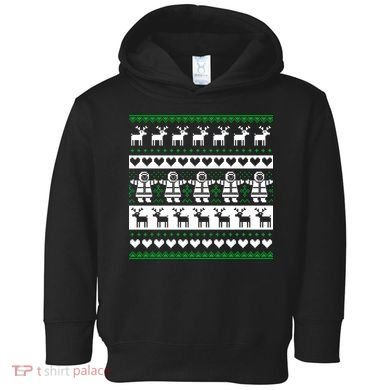 Ugly Snowman Christmas Sweater Toddler Hoodie