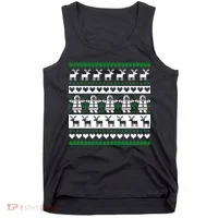 Ugly Snowman Christmas Sweater Tank Top thumb 0