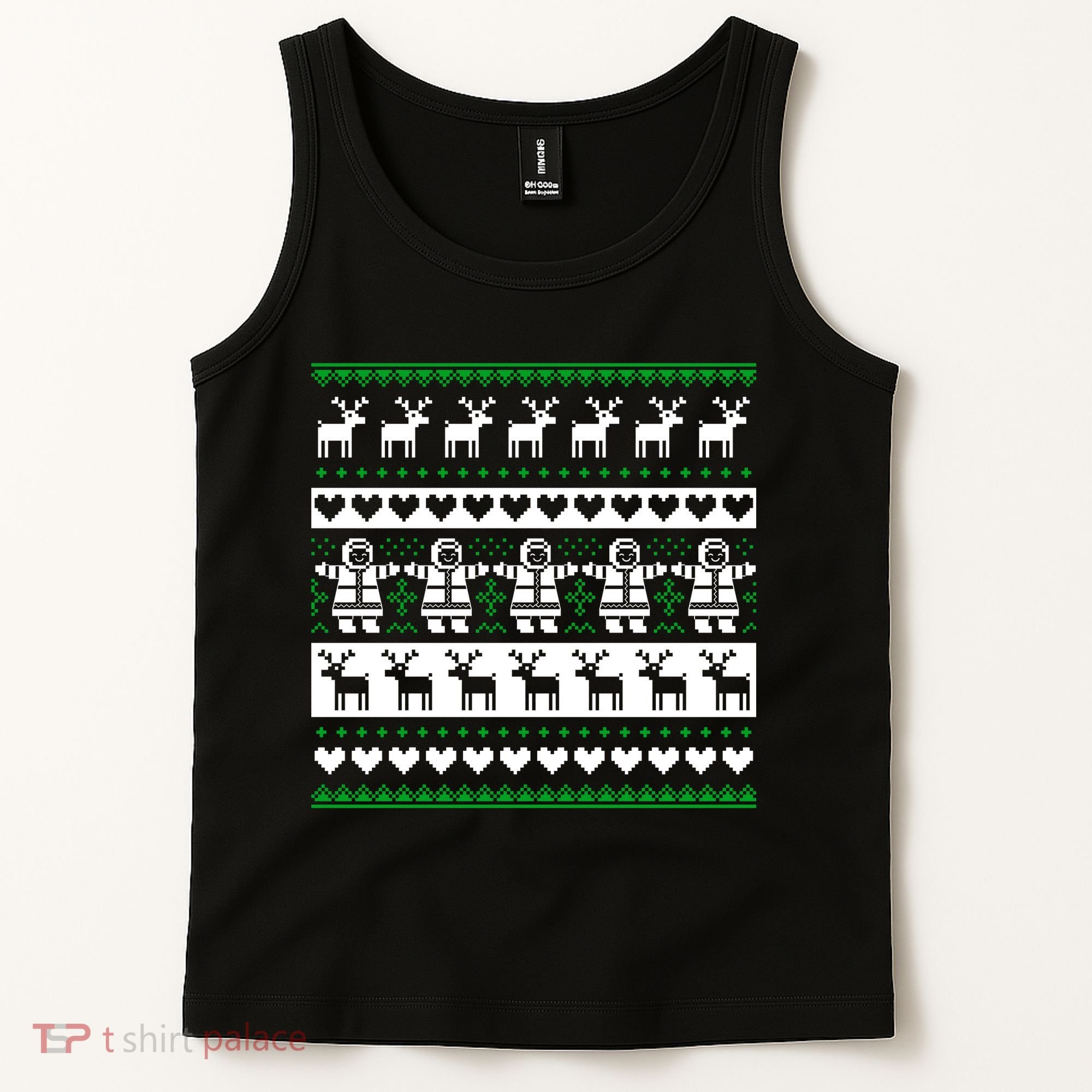 Ugly Snowman Christmas Sweater Tank Top