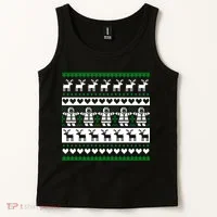 Ugly Snowman Christmas Sweater Tank Top thumb 2