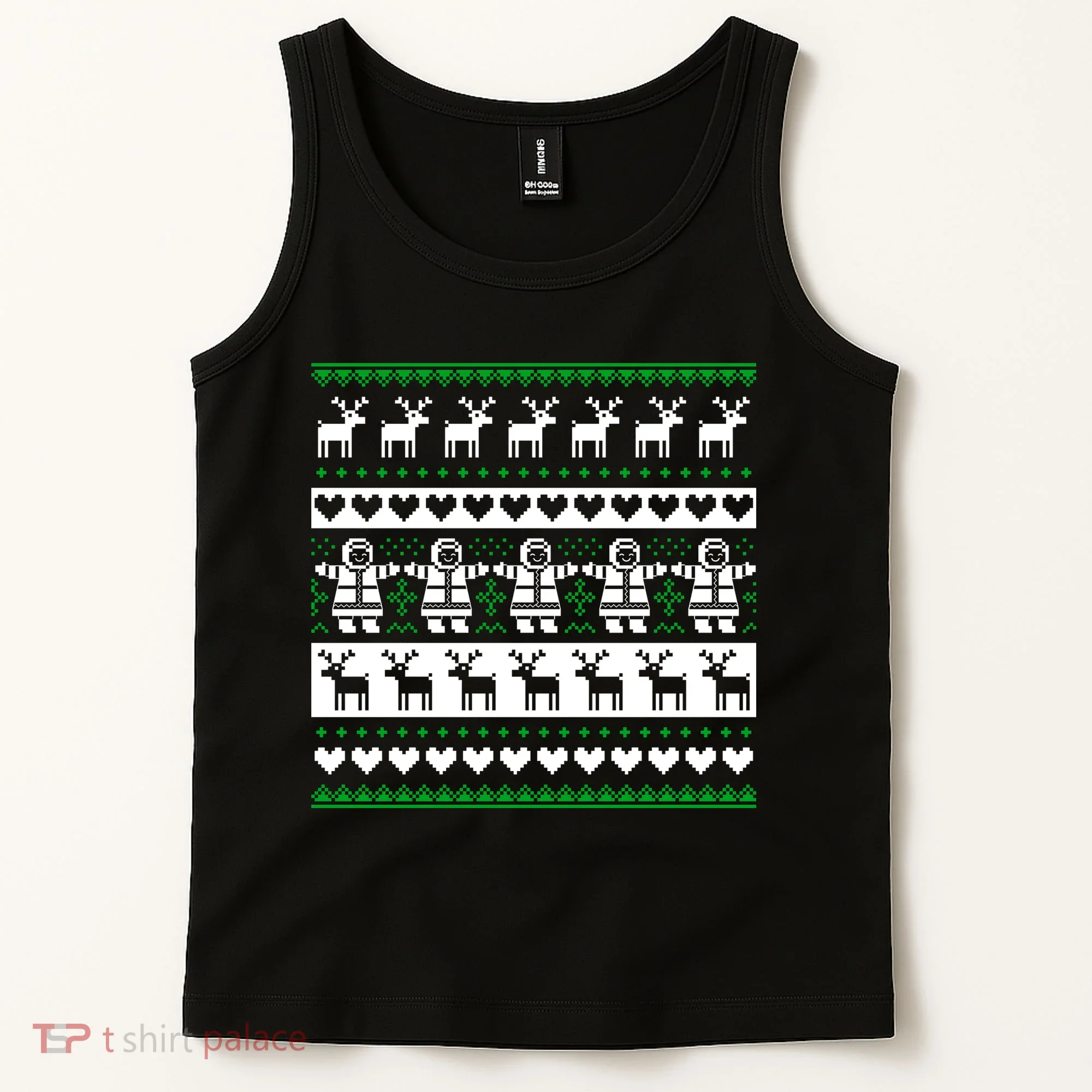 Ugly Snowman Christmas Sweater Tank Top