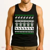 Ugly Snowman Christmas Sweater Tank Top thumb 3