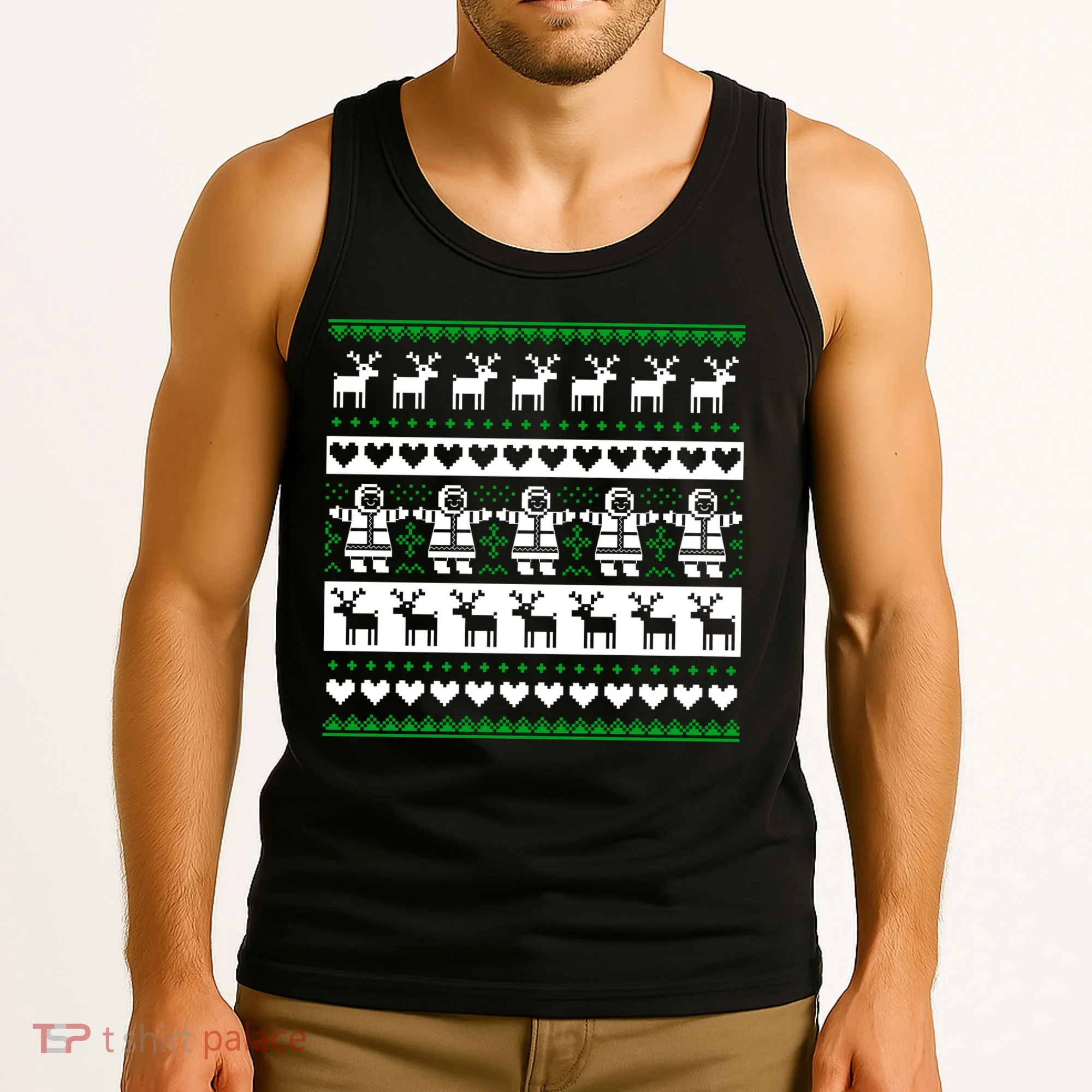Ugly Snowman Christmas Sweater Tank Top