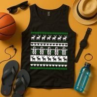 Ugly Snowman Christmas Sweater Tank Top thumb 4