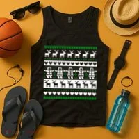 Ugly Snowman Christmas Sweater Tank Top thumb 4
