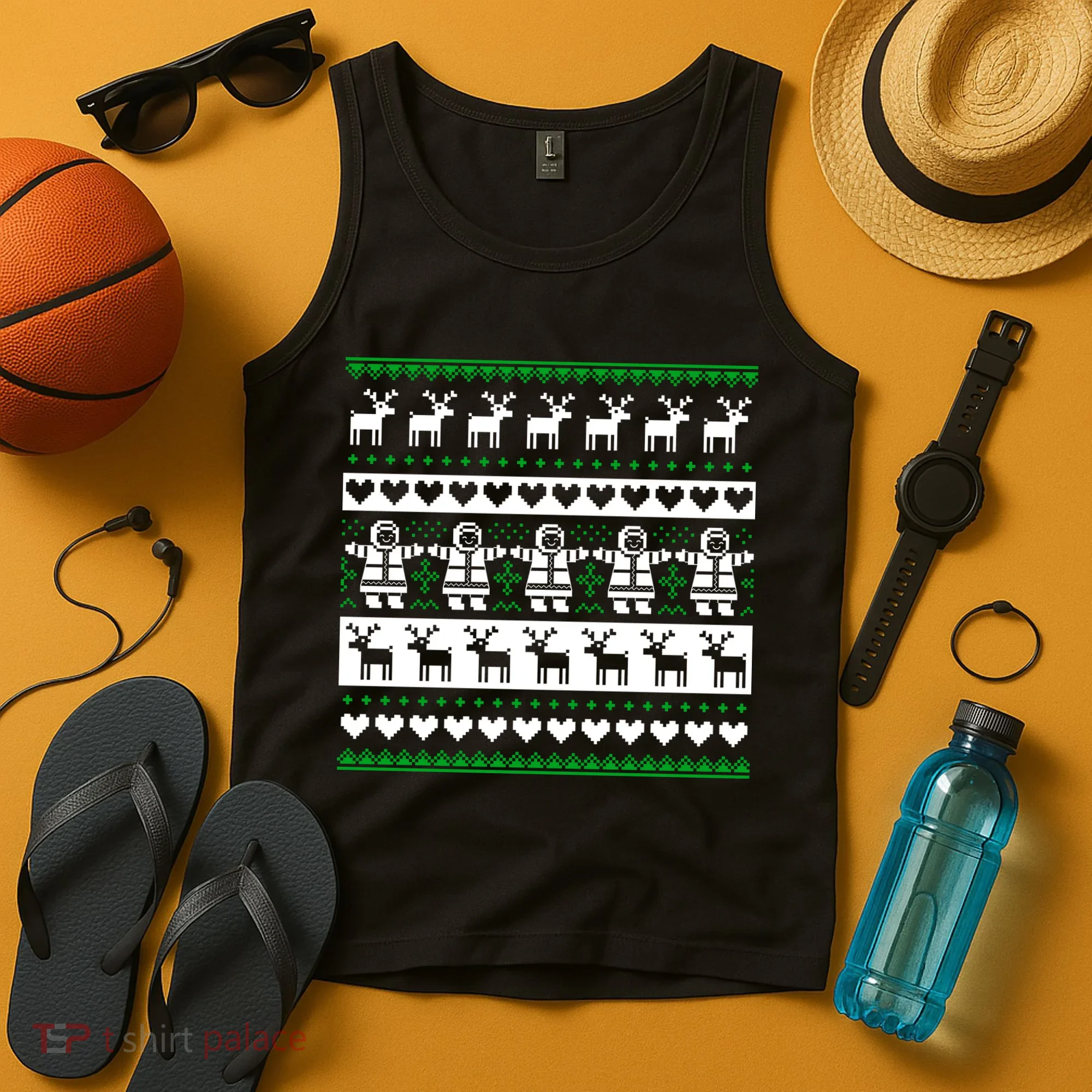 Ugly Snowman Christmas Sweater Tank Top