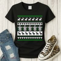 Ugly Snowman Christmas Sweater Women's T-Shirt thumb 3
