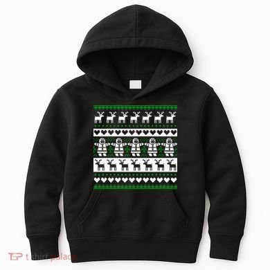 Ugly Snowman Christmas Sweater Kids Hoodie