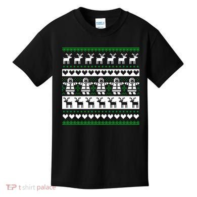 Ugly Snowman Christmas Sweater Kids T-Shirt