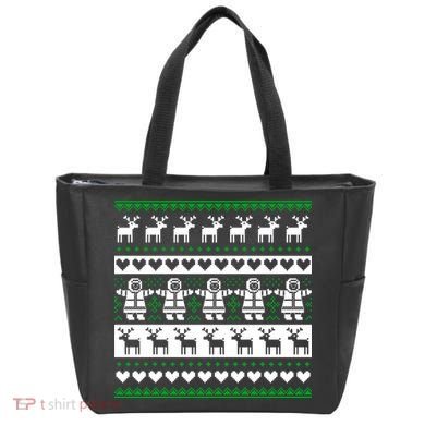 Ugly Snowman Christmas Sweater Tote Bag