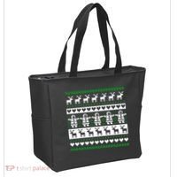 Ugly Snowman Christmas Sweater Tote Bag thumb 2