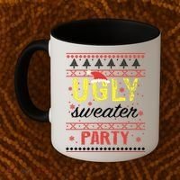 Ugly Sweater Party Funny Christmas Sweater Coffee Mug thumb 2