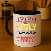 Ugly Sweater Party Funny Christmas Sweater Coffee Mug thumb 4
