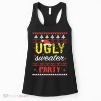 Ugly Sweater Party Funny Christmas Sweater Women's Tank Top thumb 0