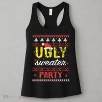 Ugly Sweater Party Funny Christmas Sweater Women's Tank Top thumb 3