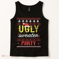 Ugly Sweater Party Funny Christmas Sweater Tank Top thumb 2