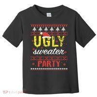 Ugly Sweater Party Funny Christmas Sweater Toddler T-Shirt thumb 0