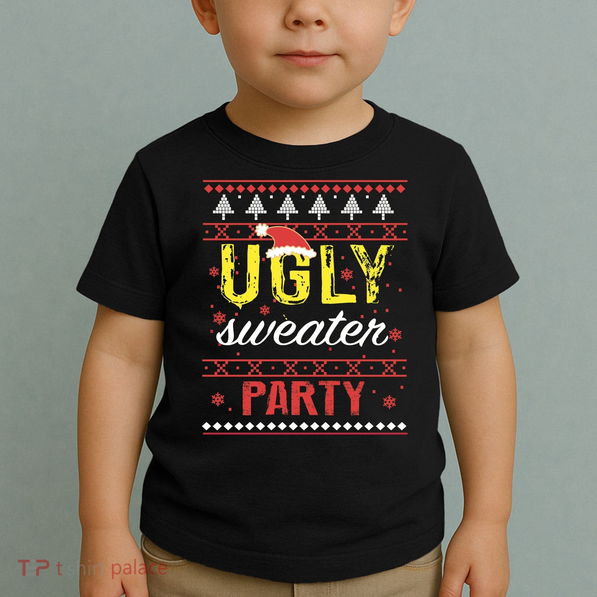 Ugly Sweater Party Funny Christmas Sweater Toddler T-Shirt