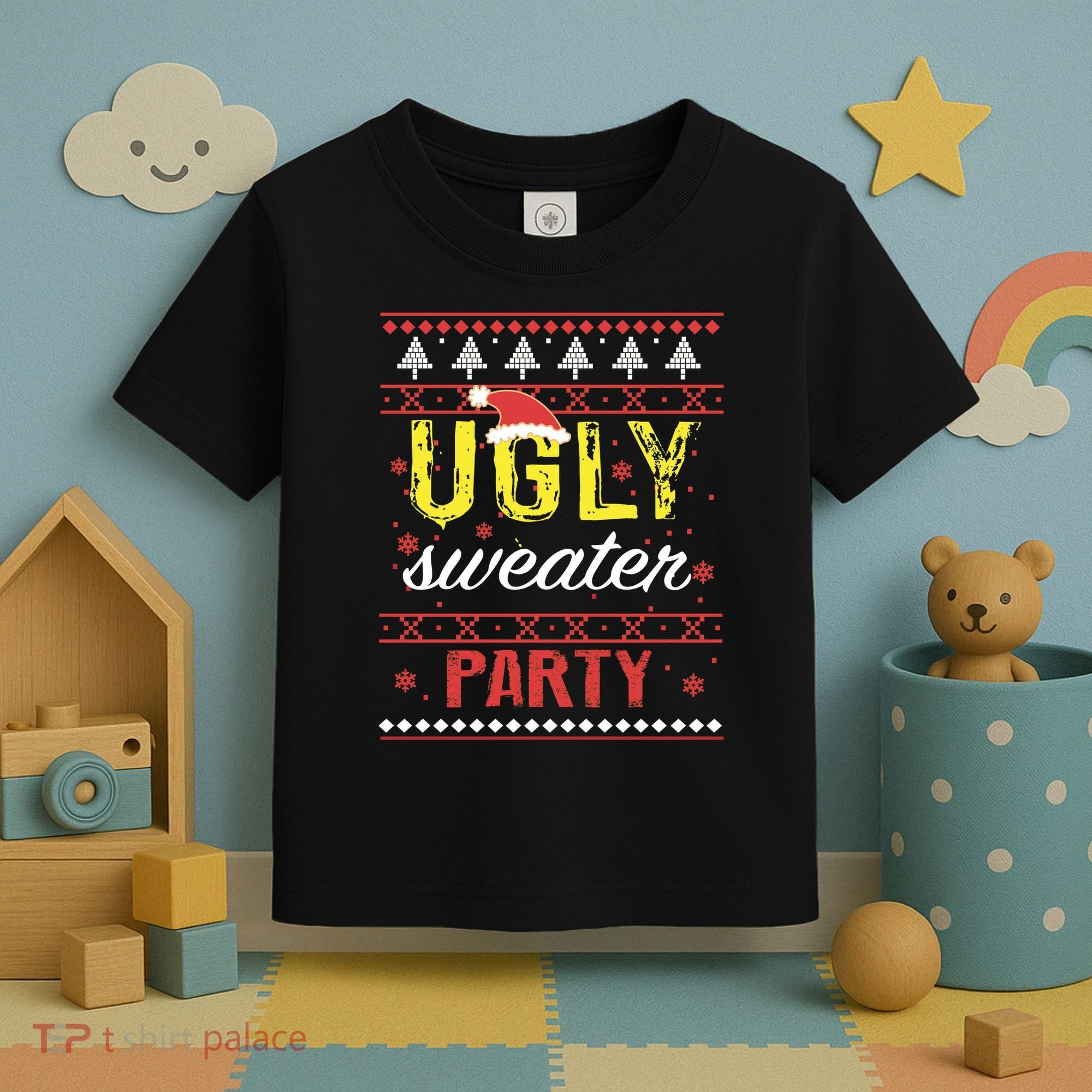 Ugly Sweater Party Funny Christmas Sweater Toddler T-Shirt